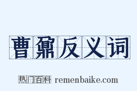 曹鼐反义词是什么意思的图片